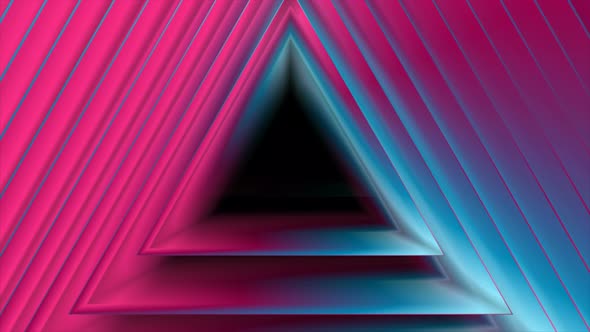Abstract Bright Blue Purple Tech Triangles