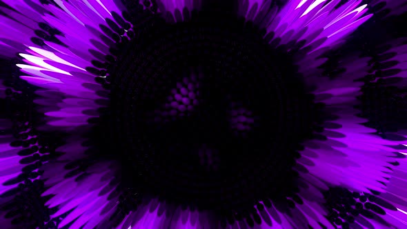 Purple Led Flower