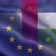 EU Central African Republic Flag Loop Background 4K