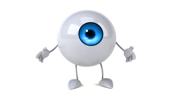 Fun 3D cartoon eye doing a presentation, Motion Graphics | VideoHive