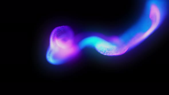 Futuristic Fluid Particles Background 4k