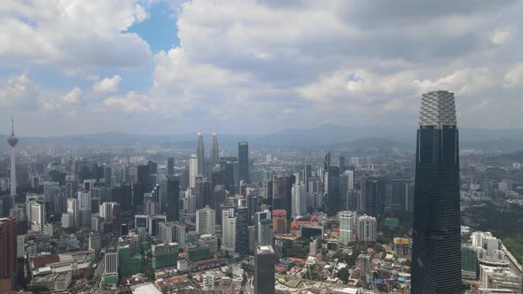 View of Kuala Lumpur City Centre and one of the landmarks in Kuala Lumpur