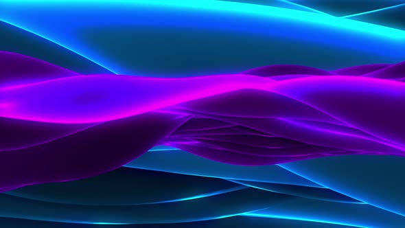 Colorful Abstract Wave Background 4K
