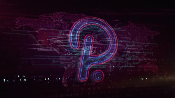 Polkadot neon sign abstract loopable alt