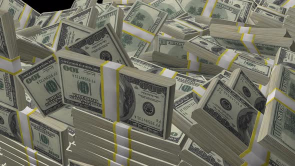 Money Stacks 01 4k , Motion Graphics | VideoHive