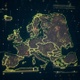 Europe Danger Gold Map 4K - VideoHive Item for Sale