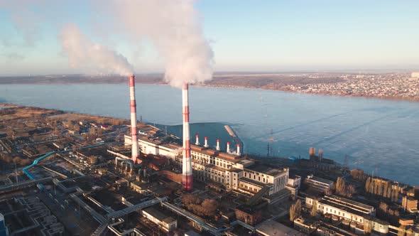 Environmental problem of pollution of environment and air in cities alt