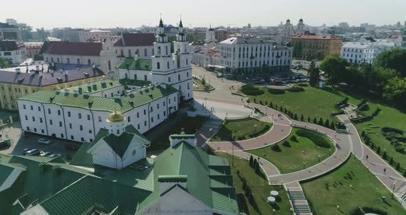 Nemiga Street in Minsk City Residential and Business Buildings Old Town And the Church, Housing Area alt