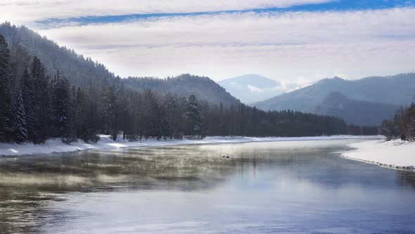 Mist above Mountain River
