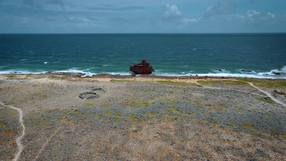 Small Curacao Island Famous for Daytrips and Snorkling Tours on the White Beaches and Blue Clear alt