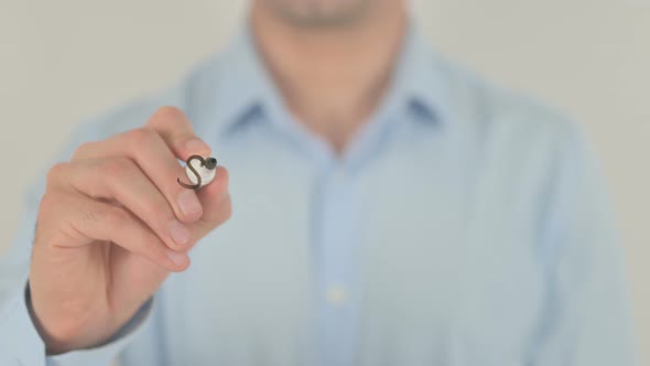 Subscription, Man Writing on Transparent Screen alt