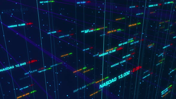 4K Stock Market Bar Graph trading (loopable) alt
