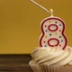 Cupcake With Number 8 Candle - VideoHive Item for Sale
