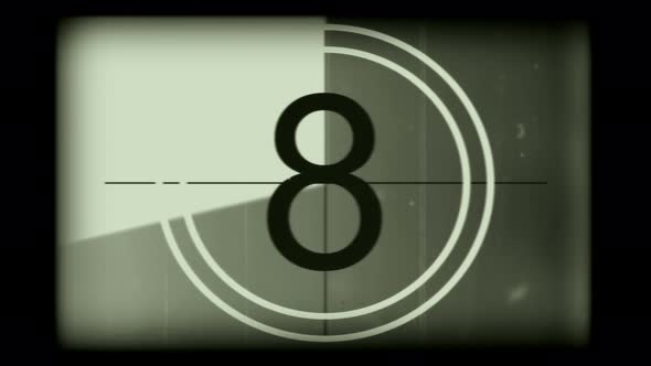 Film Leader Countdown Clock 