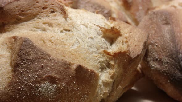 Freshly baked organic farmers bread