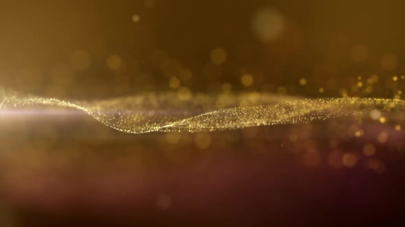 Abstract Glittering Gold Particles Background 02 alt