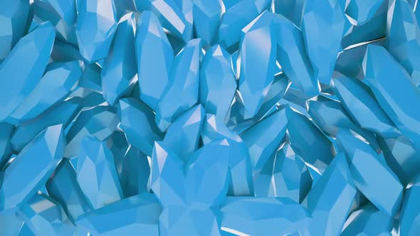 Blue Crystals Background