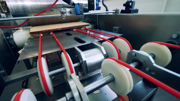 Massive Chocolate Waffle Is Moving Along the Transporter alt