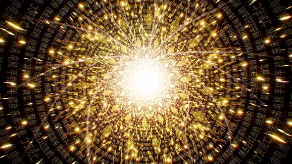 Asian Traditional Shapes Tunnel 4K Loop alt