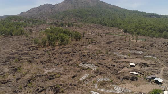 Mountain Landscape with Volcano Batur alt