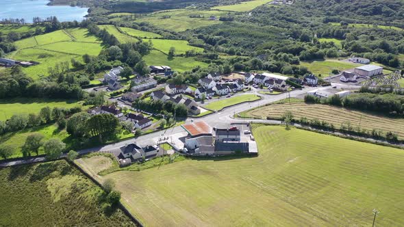 Aerial View of Bruckless in County Donegal - Ireland alt