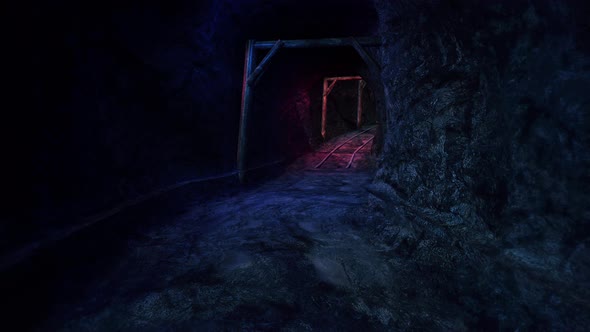 Abandoned Tunnel Virtual Reality Pov