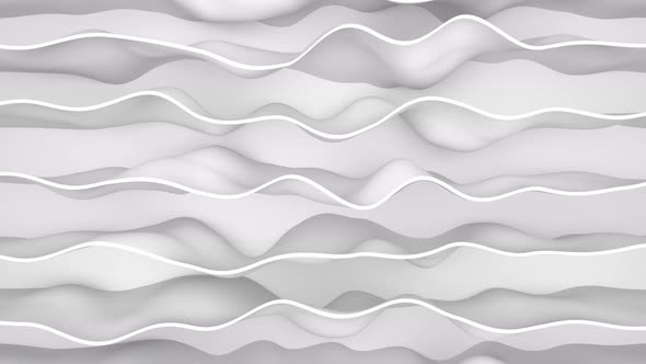 Abstract white wave and  light gradient color background with dynamic waves.