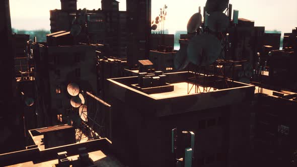 Roofs of Abandoned Ghost Town alt