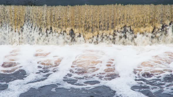 Stormy Streams Of Water Slowly Fall