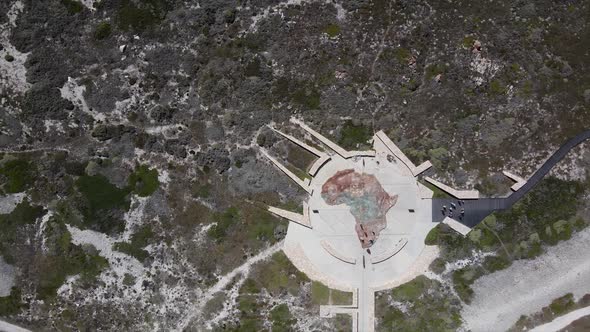 Africa monument at the southern most point of South Africa alt