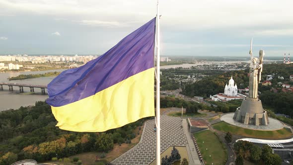 Kyiv  National Flag of Ukraine By Day alt