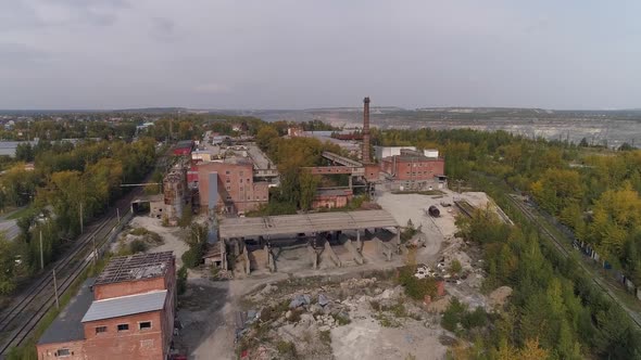 Aerial view of old factory 01 alt