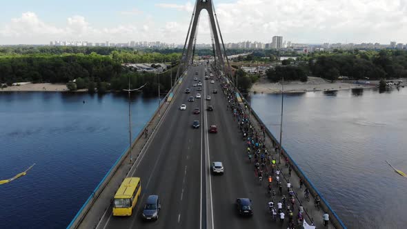 Bicycles Vs Cars On The Bridge