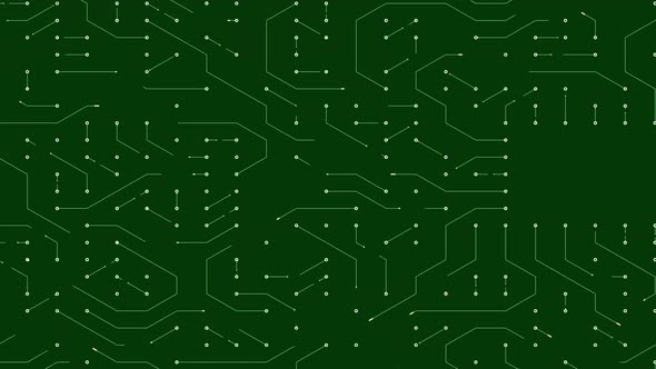 Circuit board with transistors, capacitors, resistors and data transfer effects. alt