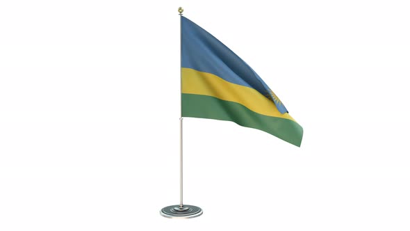 Rwanda Office Small Flag Pole