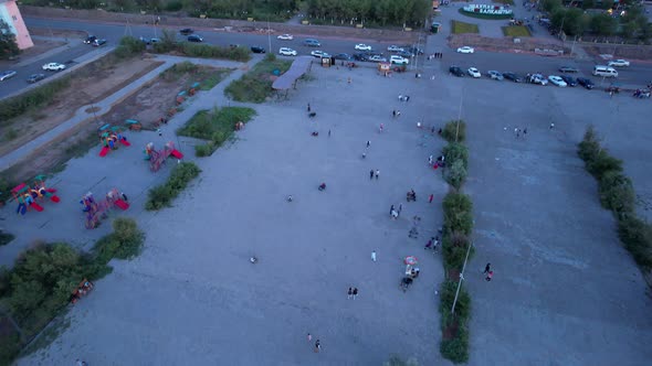 Evening Embankment of the City of Balkhash alt