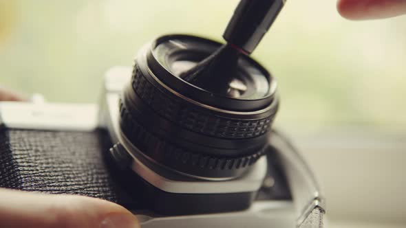 Process of Cleaning Old Film Camera Lens