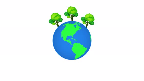 Tree Planet Earth Animated