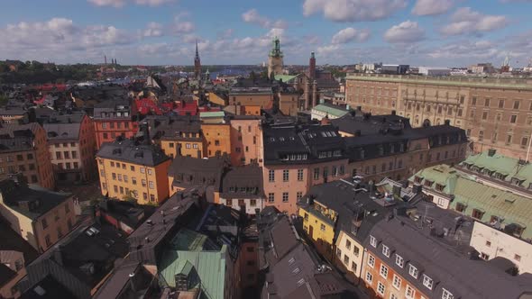 Aerial Stockholm City Center