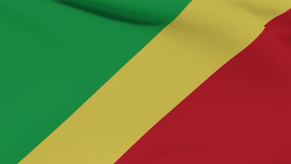 Flag Republic of the Congo Patriotism National Freedom Seamless Loop alt