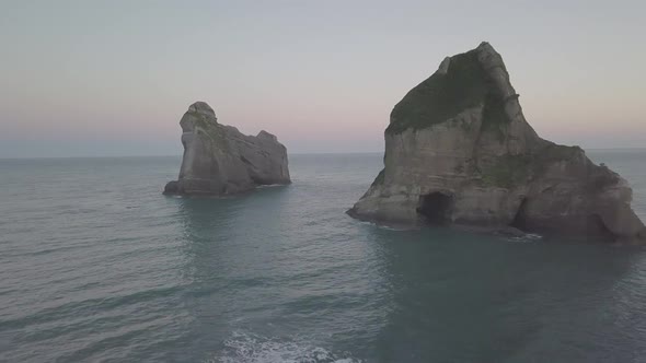 Beautiful rocks in the sea