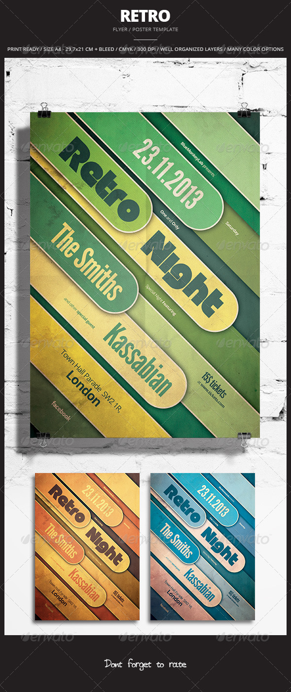 Retro Flyer / Poster 3 - Events Flyers