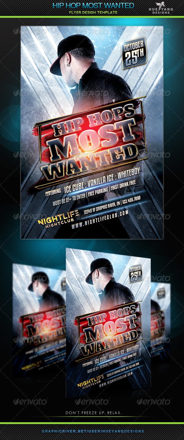 Hip Hop Most Wanted - Clubs & Parties Events