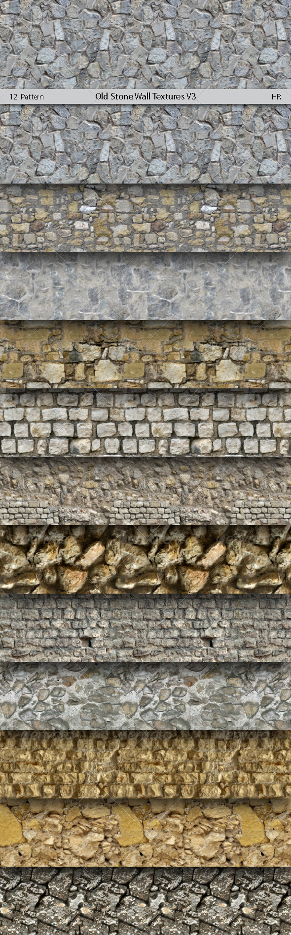 Old Stone Wall - 3Docean 5875037