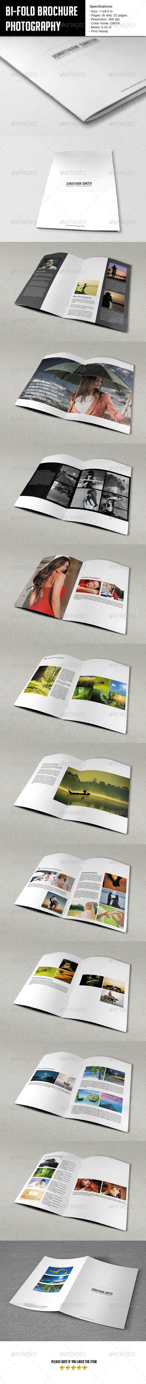 Bifold Brochure-Photographer Portfolio - Portfolio Brochures