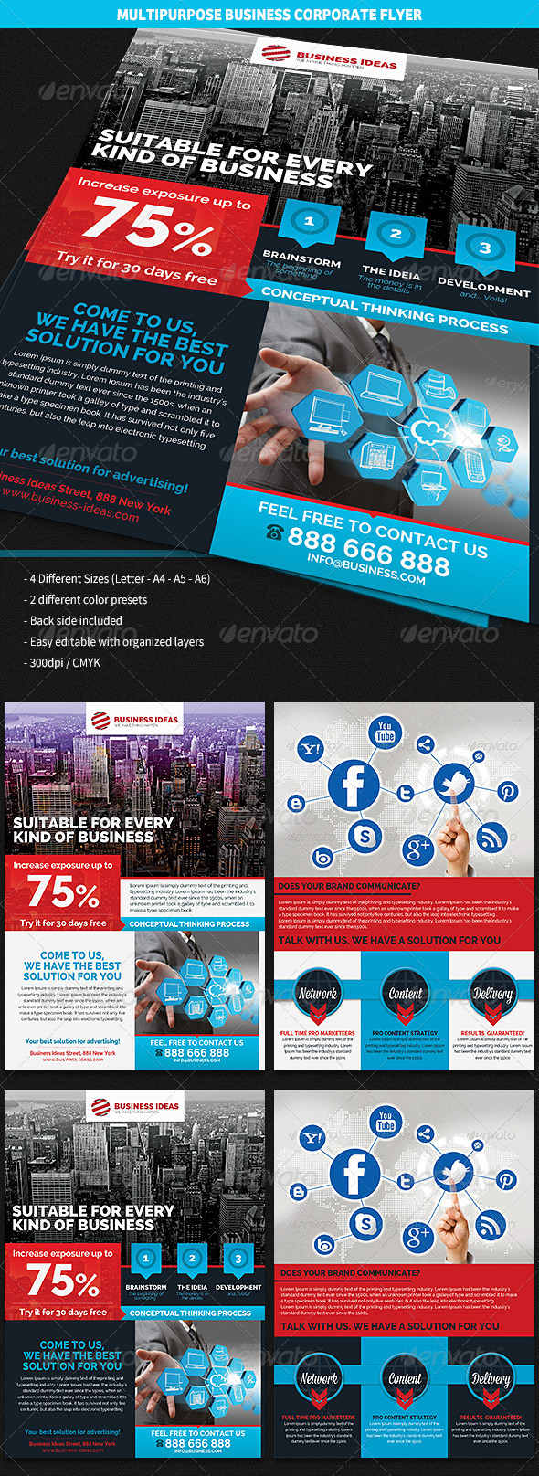 Multipurpose Corporate Business Flyer - Corporate Flyers