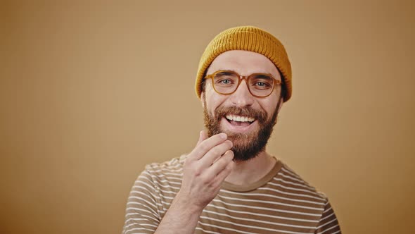 Mature Man Looks and Enjoys Stylish Appearance Closeup alt