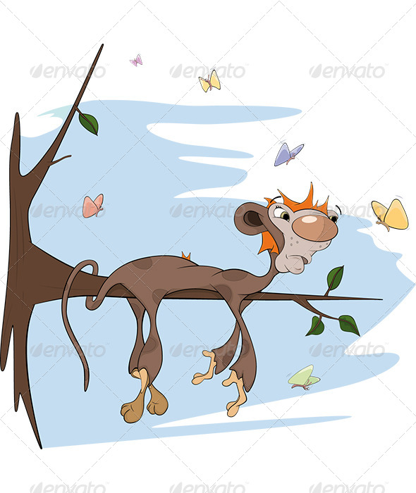 Sloth Monkey Cartoon - Animals Characters