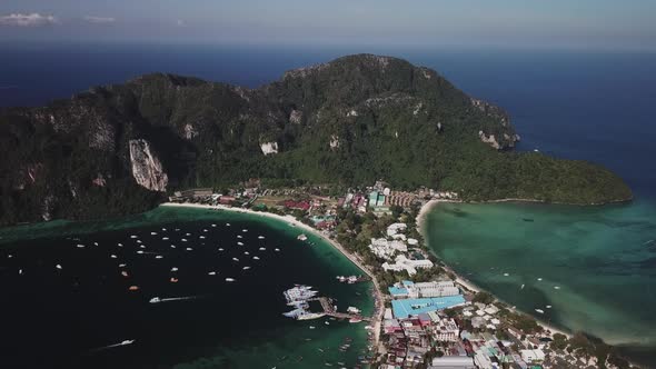 Beautiful view at Phi-Phi island Krabi Province Thailand