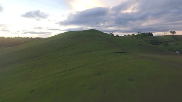 Aerial View of Rural Grassland in the Philippines alt